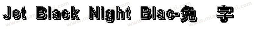 Jet Black Night Blac字体转换